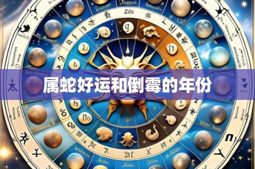 属蛇好运和倒霉的年份