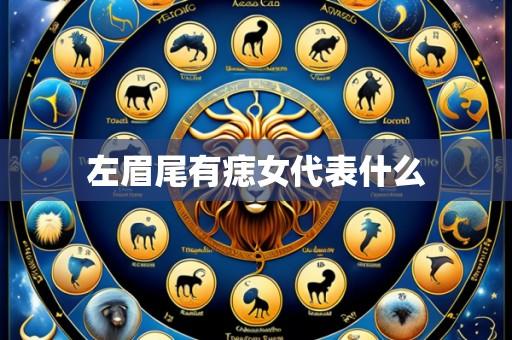 左眉尾有痣女代表什么