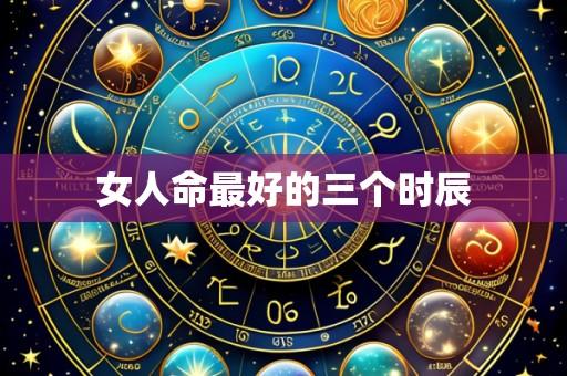 女人命最好的三个时辰