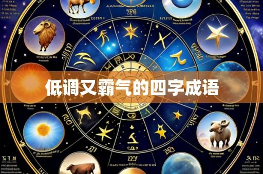 低调又霸气的四字成语