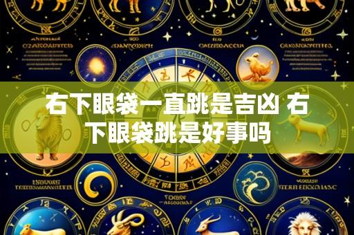 右下眼袋一直跳是吉凶 右下眼袋跳是好事吗