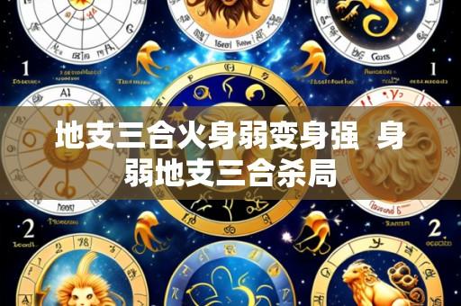 地支三合火身弱变身强 身弱地支三合杀局