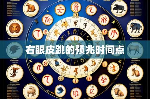 右眼皮跳的预兆时间点