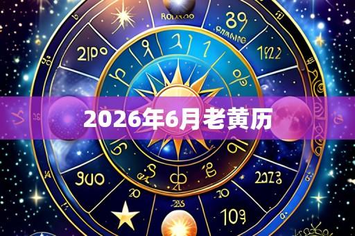 2026年6月老黄历