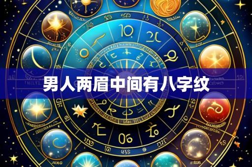 男人两眉中间有八字纹