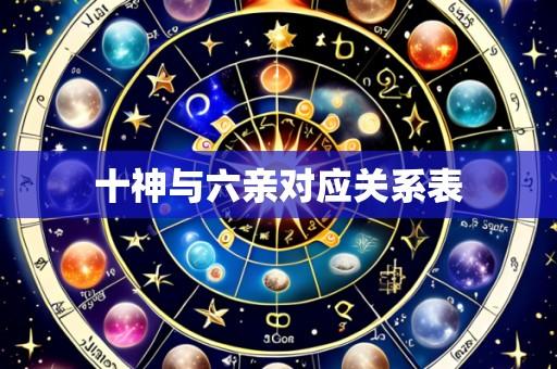 十神与六亲对应关系表