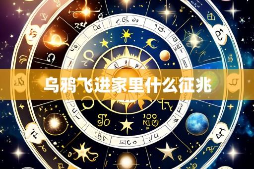 乌鸦飞进家里什么征兆