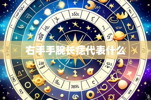 右手手腕长痣代表什么