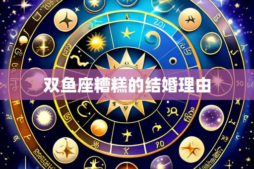 双鱼座糟糕的结婚理由
