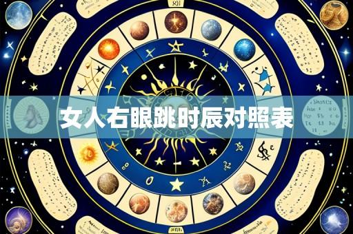 女人右眼跳时辰对照表