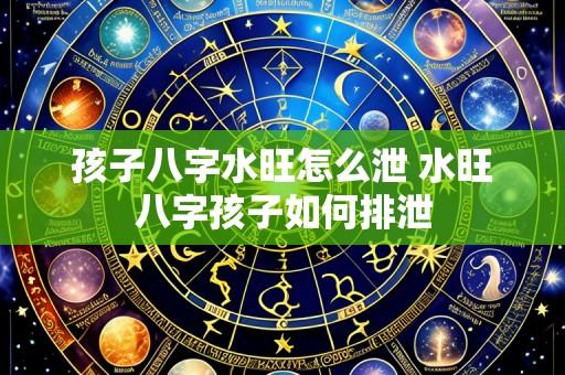 孩子八字水旺怎么泄 水旺八字孩子如何排泄
