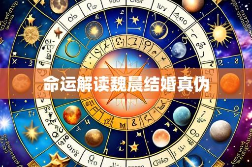命运解读魏晨结婚真伪