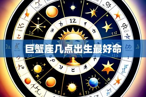 巨蟹座几点出生最好命