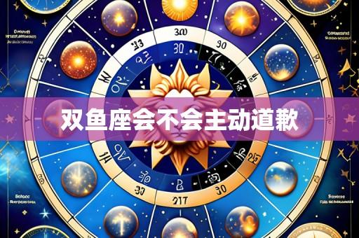 双鱼座会不会主动道歉
