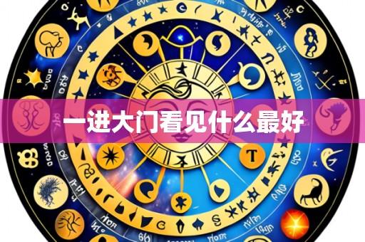 一进大门看见什么最好