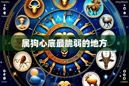 属狗心底最脆弱的地方