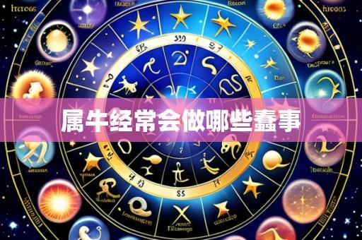 属牛经常会做哪些蠢事