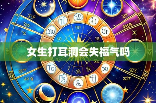 女生打耳洞会失福气吗