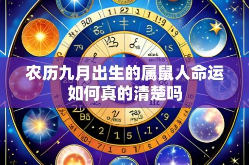 农历九月出生的属鼠人命运如何真的清楚吗