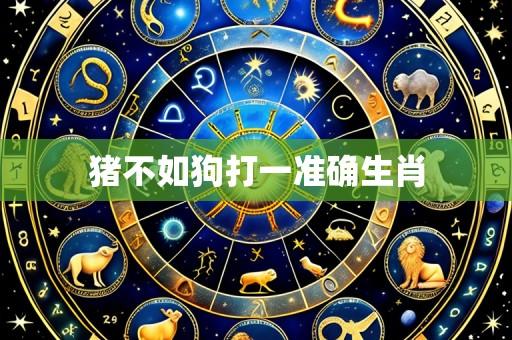 猪不如狗打一准确生肖