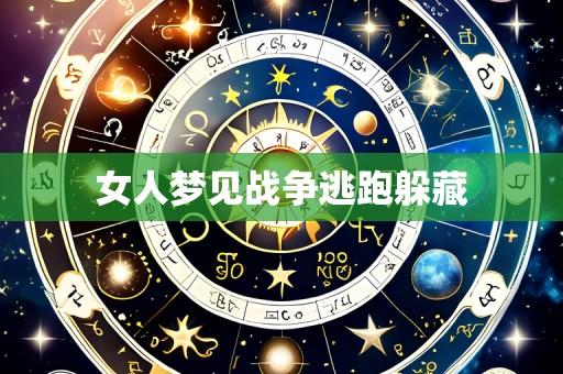 女人梦见战争逃跑躲藏