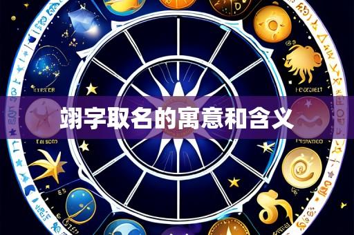 翊字取名的寓意和含义