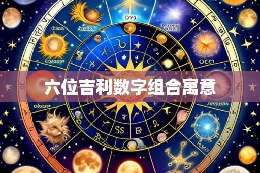 六位吉利数字组合寓意