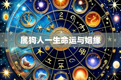 属狗人一生命运与姻缘