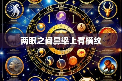 两眼之间鼻梁上有横纹
