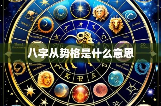 八字从势格是什么意思