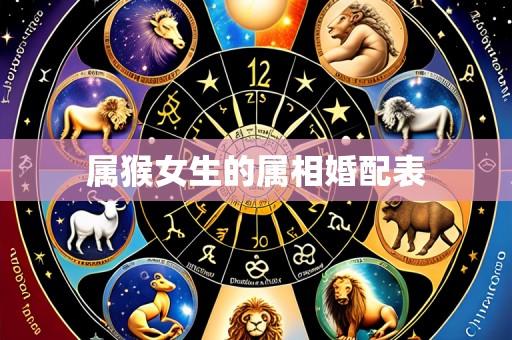 属猴女生的属相婚配表