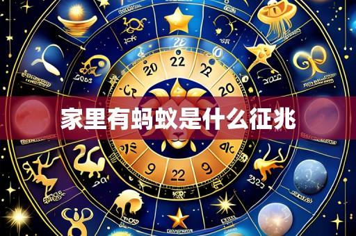 家里有蚂蚁是什么征兆