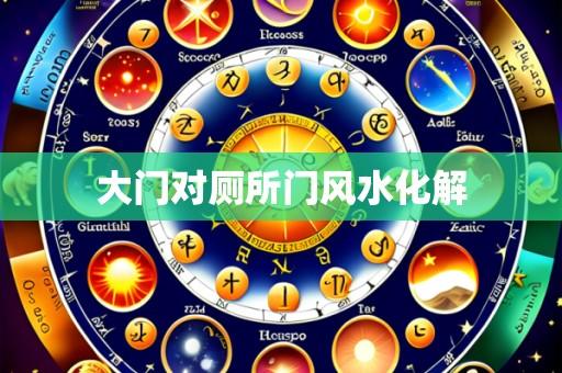 大门对厕所门风水化解