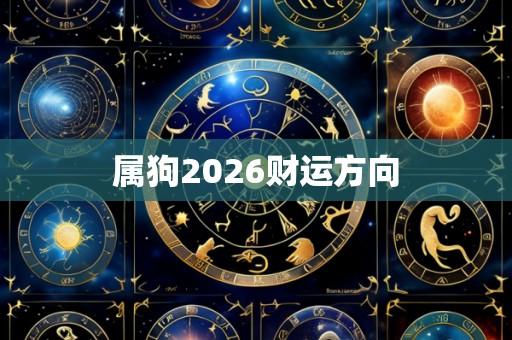 属狗2026财运方向