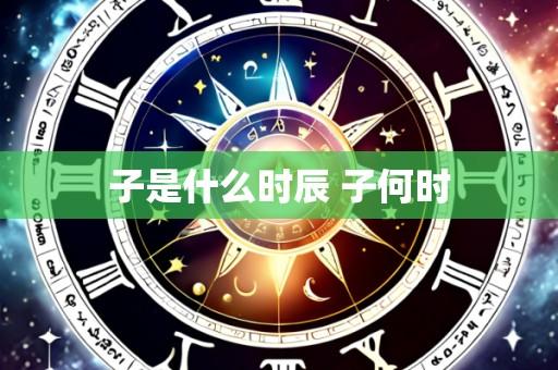 子是什么时辰 子何时