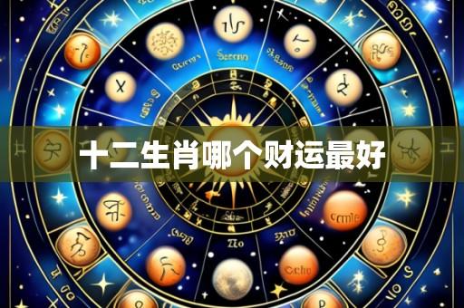 十二生肖哪个财运最好