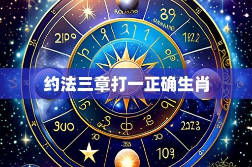 约法三章打一正确生肖