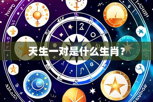 天生一对是什么生肖?