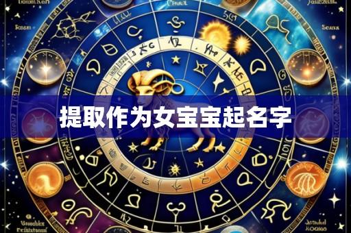 提取作为女宝宝起名字