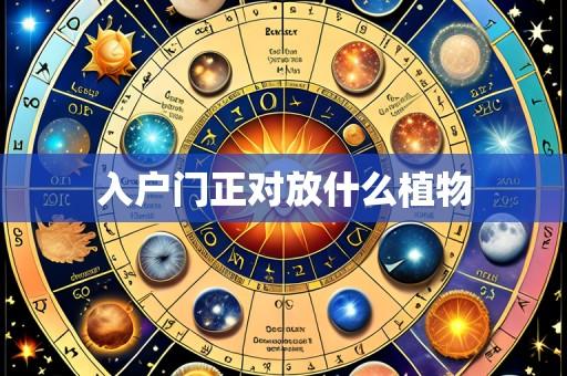 入户门正对放什么植物