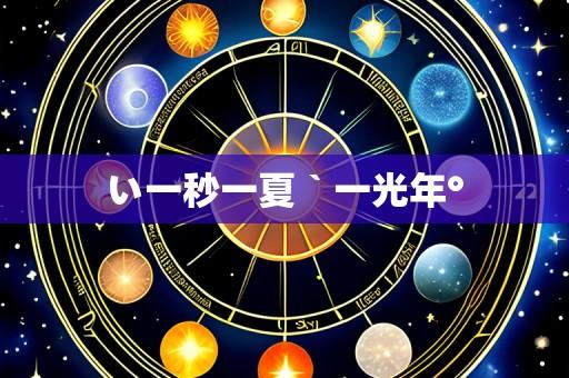 い一秒一夏`一光年°