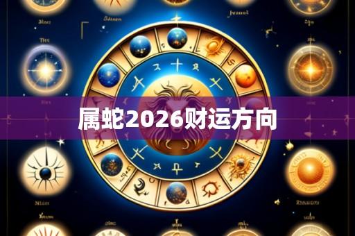 属蛇2026财运方向
