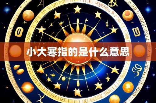 小大寒指的是什么意思