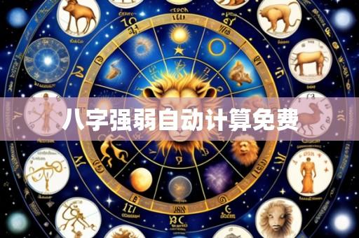 八字强弱自动计算免费