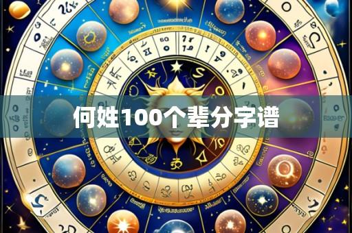何姓100个辈分字谱
