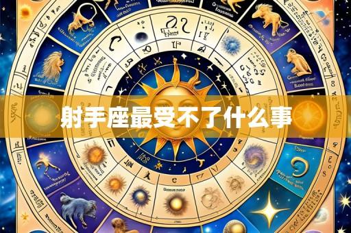 射手座最受不了什么事
