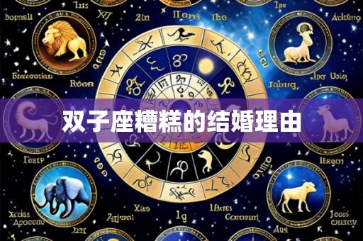 双子座糟糕的结婚理由