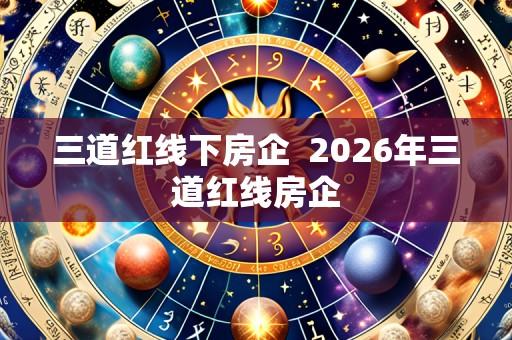 三道红线下房企 2026年三道红线房企
