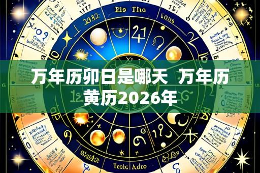 万年历卯日是哪天  万年历黄历2026年