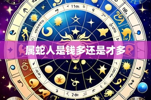 属蛇人是钱多还是才多